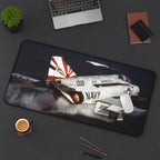 F-4 Phantom II from VF-111 Sundowners About to Launch Desk Mat - I Love a Hangar