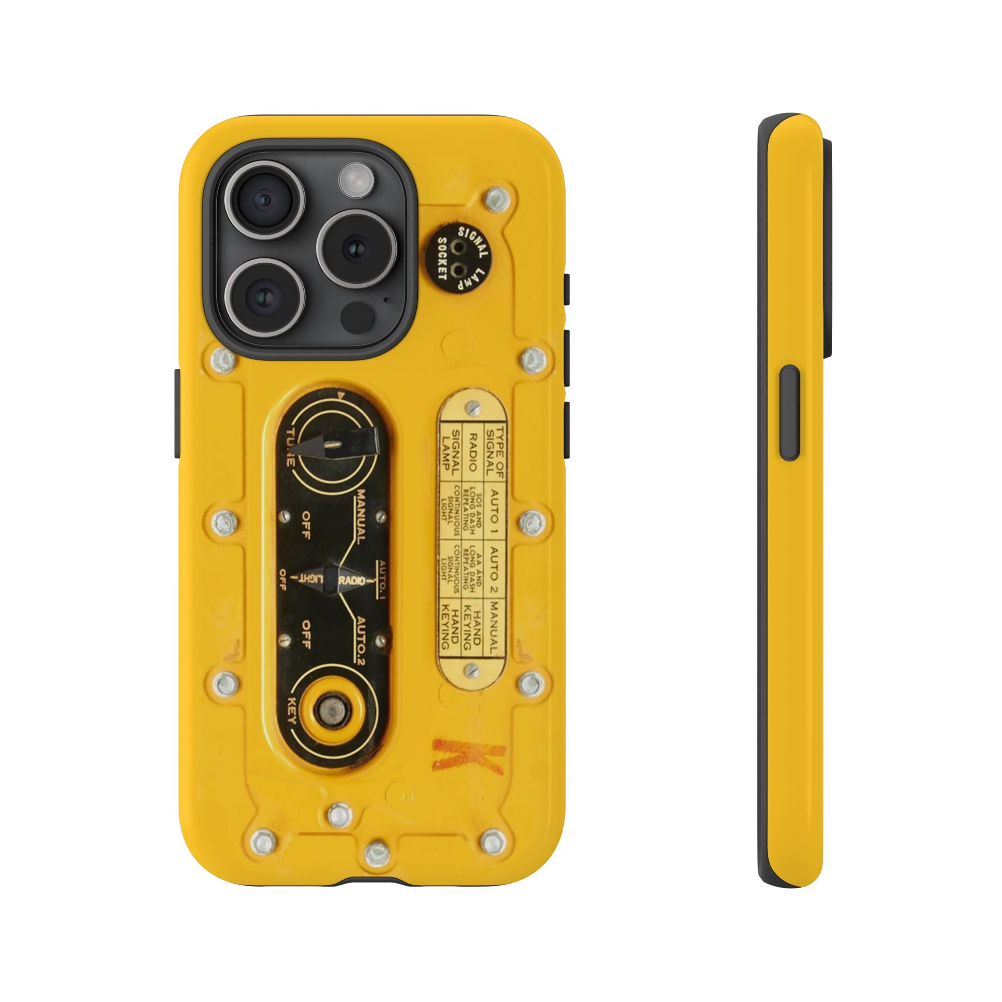 SCR-578 "Gibson Girl" Survival Radio Style Tough Phone Cases for iPhone