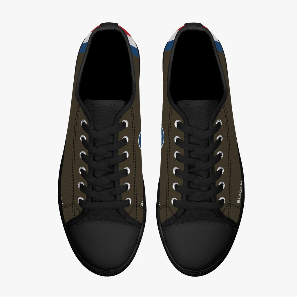 Sopwith Triplane ‘Black Maria’ Low Top Canvas Shoes - I Love a Hangar