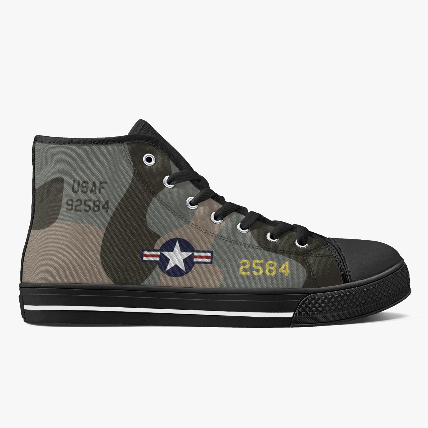 B-52 "Midnight Express" High Top Canvas Shoes - I Love a Hangar