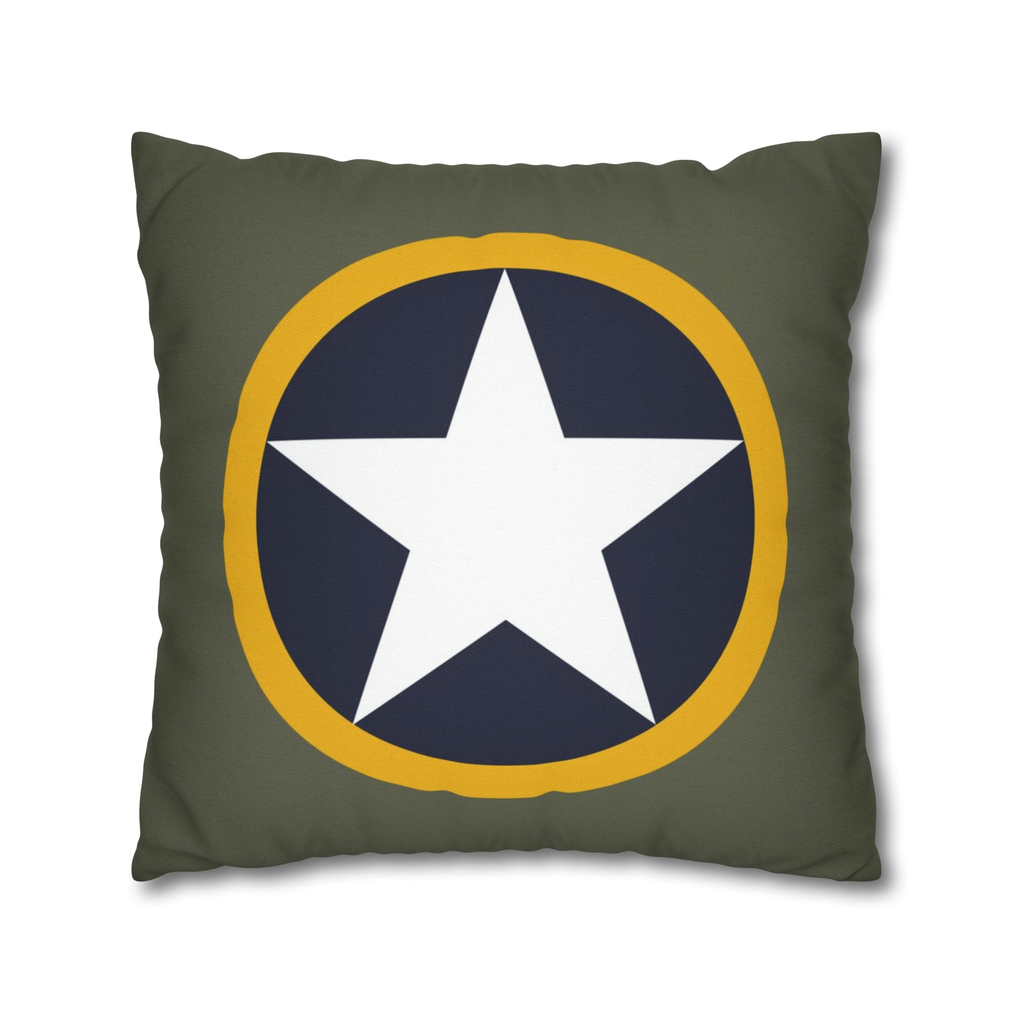 WWII USAAF "Operation Torch" Roundel Square Pillowcase - I Love a Hangar