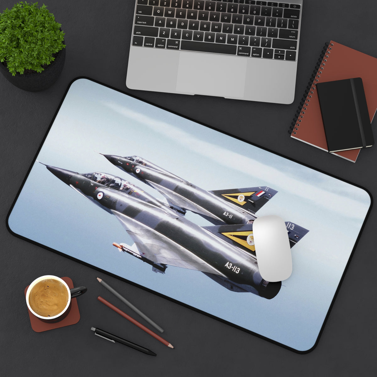 RAAF Mirage III Formation Desk Mat - I Love a Hangar