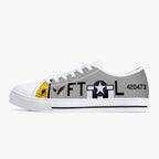 P-47 "FT-L" of Glenn Eagleston Low Top Canvas Shoes - I Love a Hangar