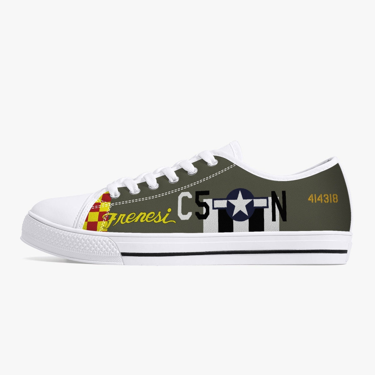 P-51 "Frenesi" Low Top Canvas Shoes - I Love a Hangar