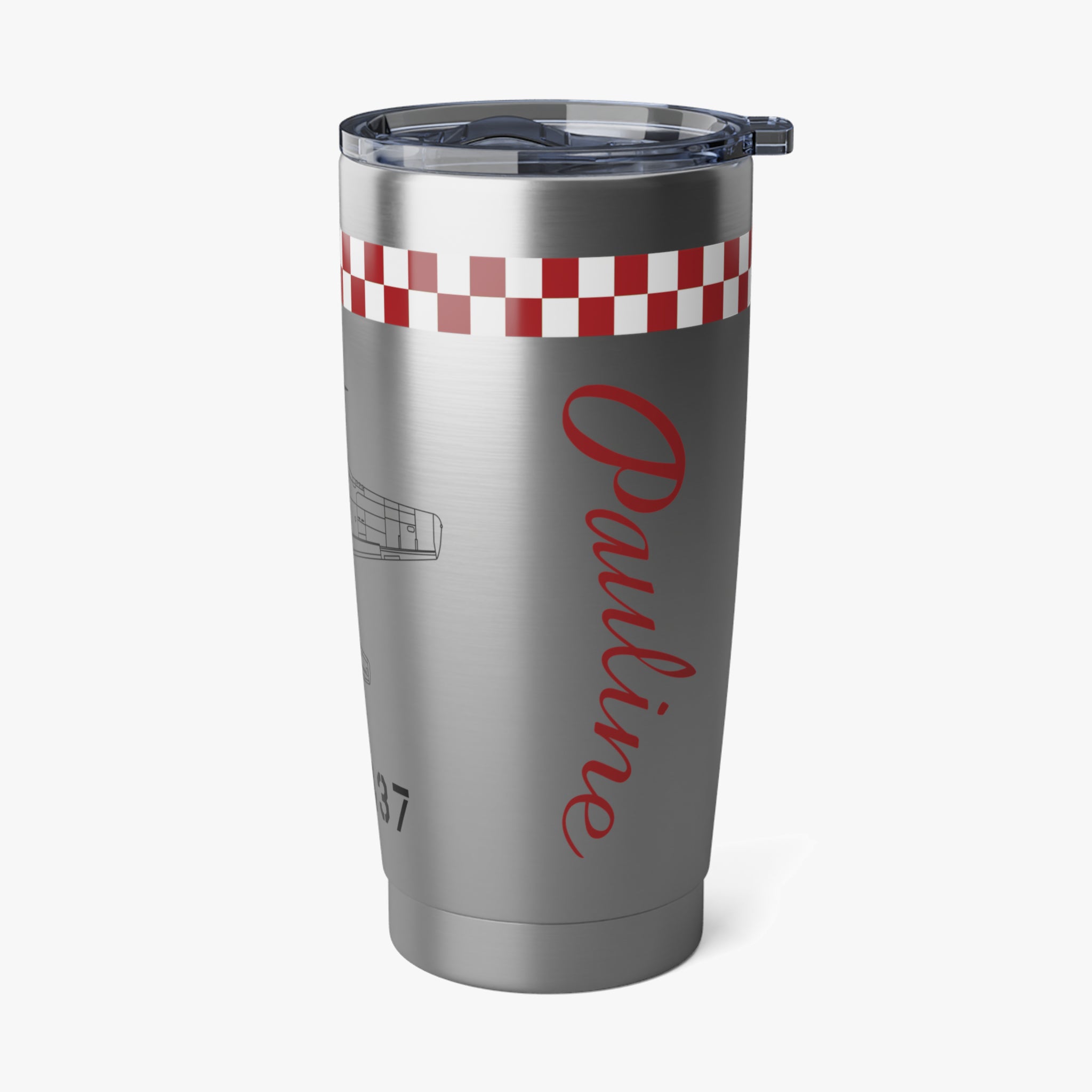 P-51 "Pauline" Inspired 20oz (590ml) Stainless Steel Tumbler - I Love a Hangar