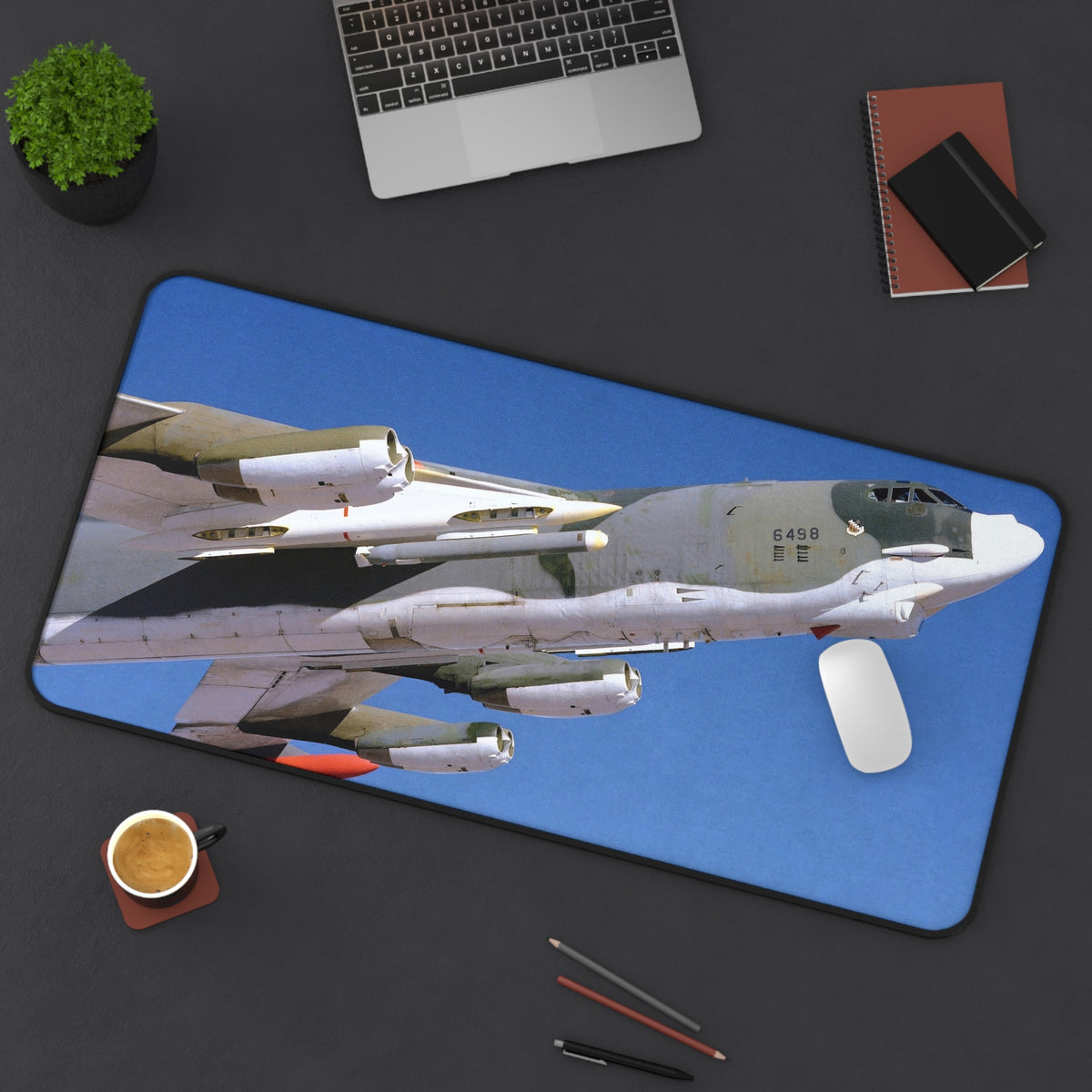 B-52 Stratofortress In Flight Desk Mat - I Love a Hangar