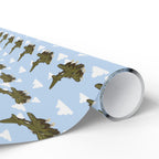 B-17 Flying Fortress Wrapping Paper -  Sky Blue
