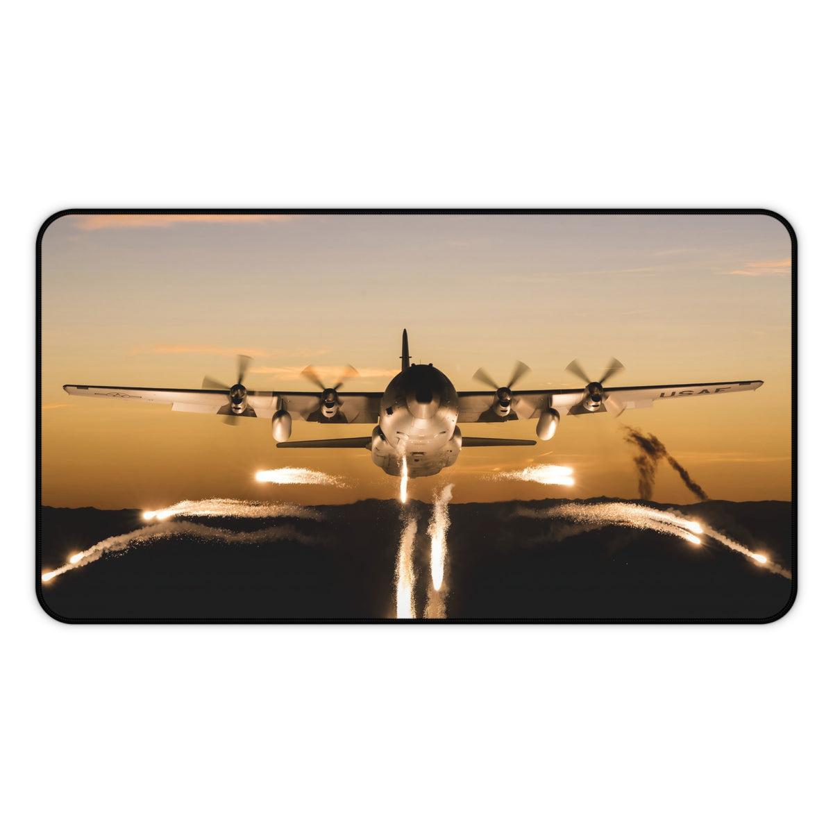 C-130 Hercules Desk Mat - I Love a Hangar