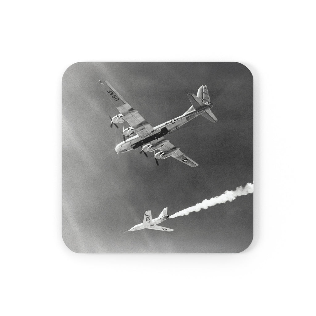 X-2 & B-50 Mothership Cork Back Coaster - I Love a Hangar
