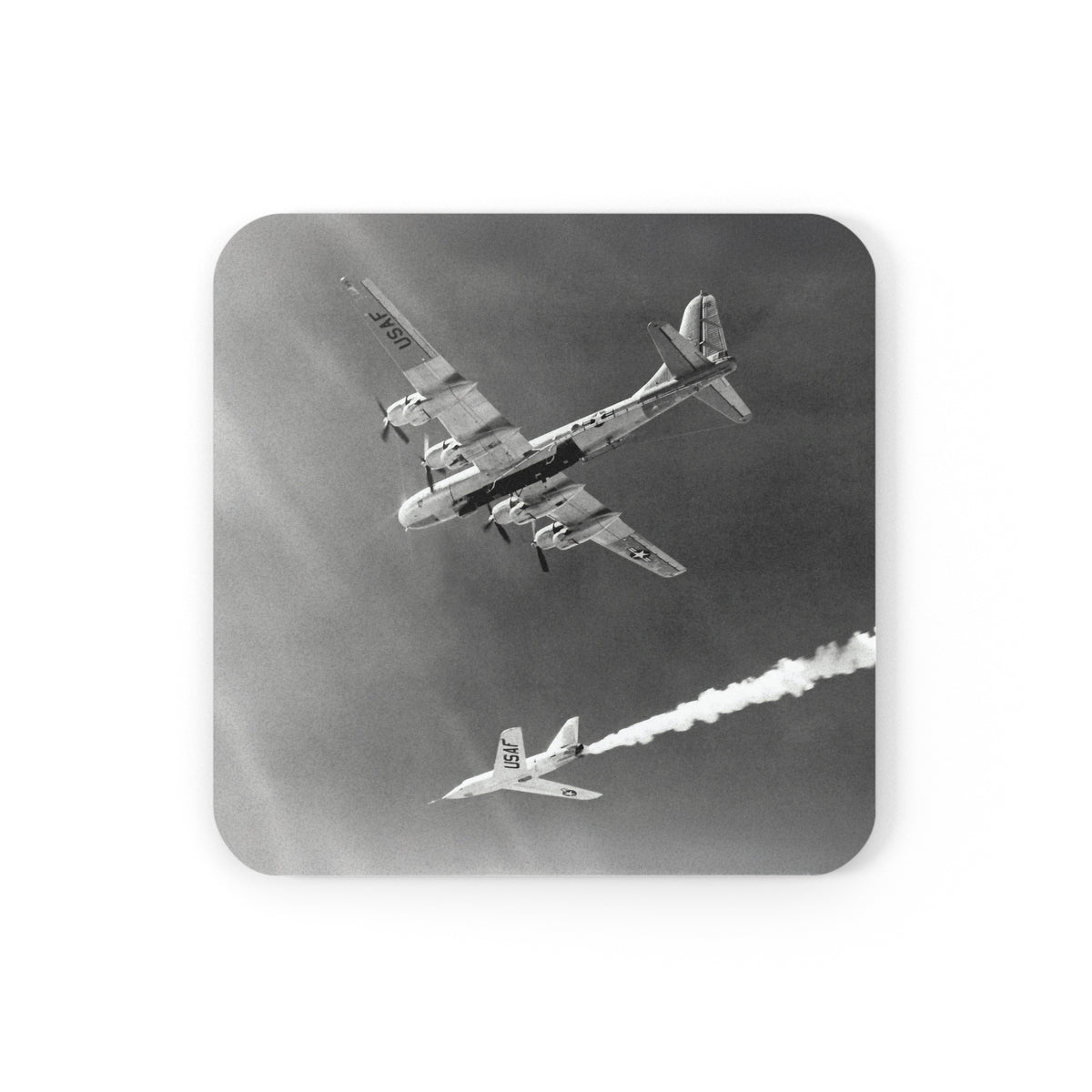 X-2 & B-50 Mothership Cork Back Coaster - I Love a Hangar