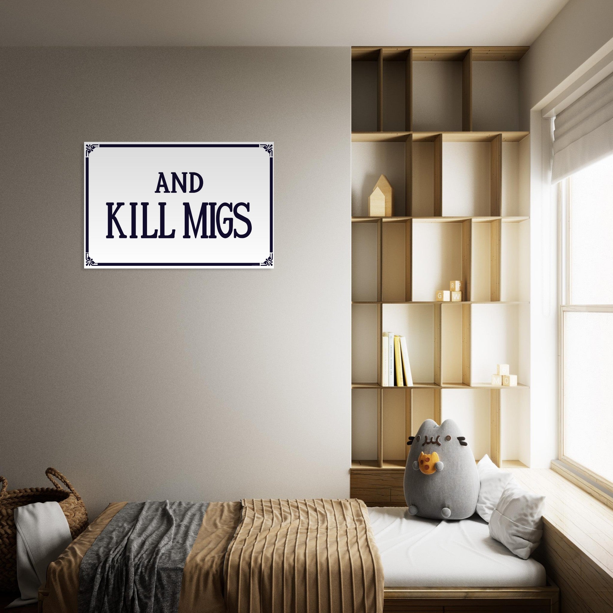 "And Kill Migs" Aluminum Print - I Love a Hangar