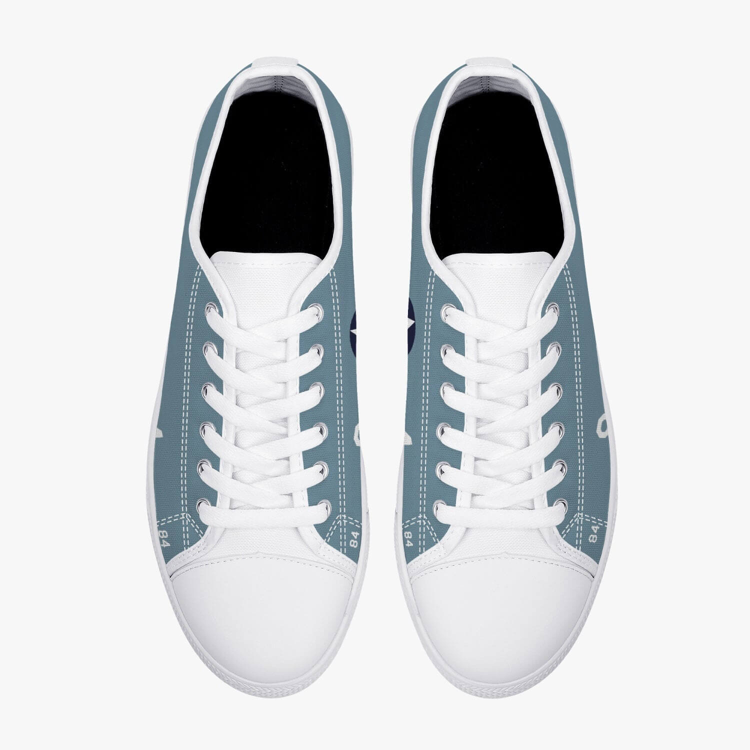 F4F "White 84" of Joe Foss Low Top Canvas Shoes - I Love a Hangar