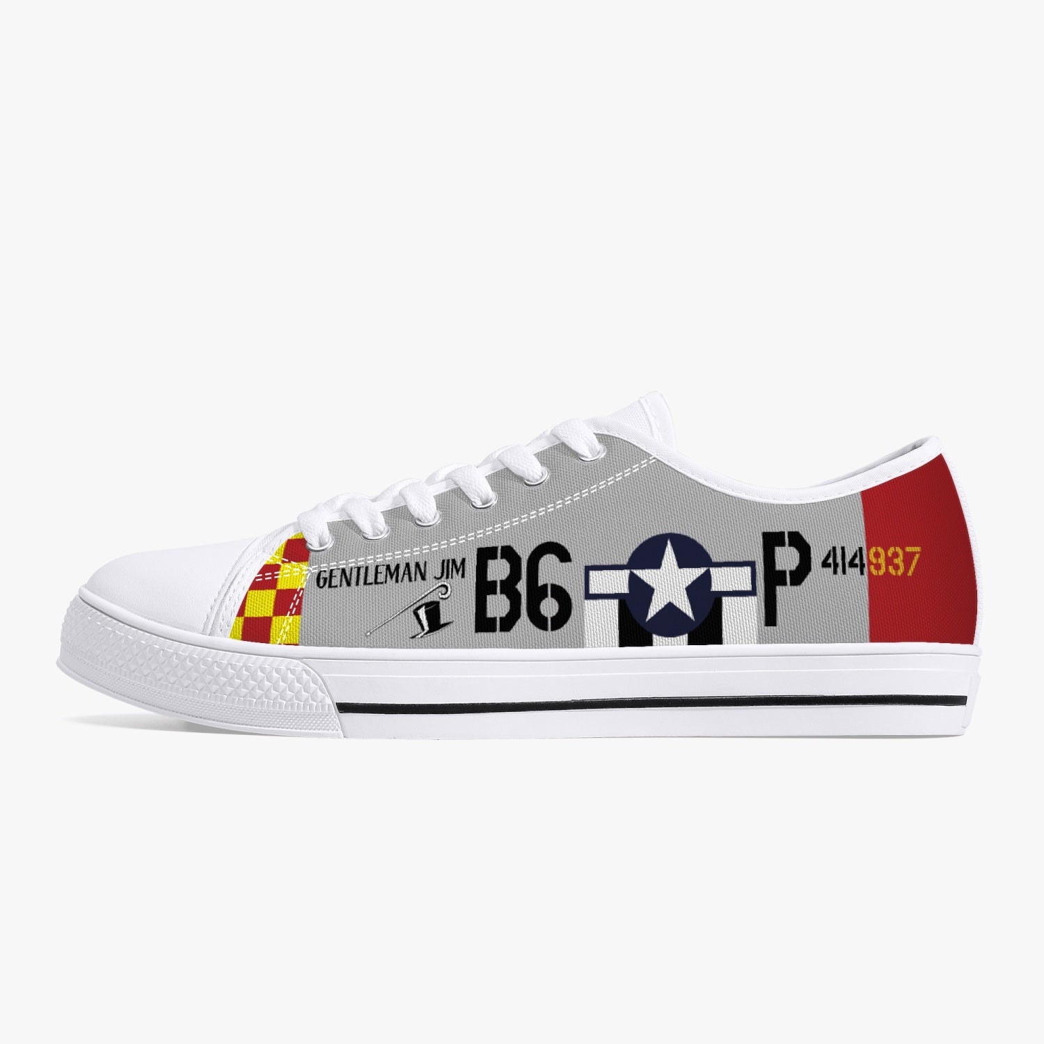 P-51 "Gentleman Jim" Low Top Canvas Shoes - I Love a Hangar