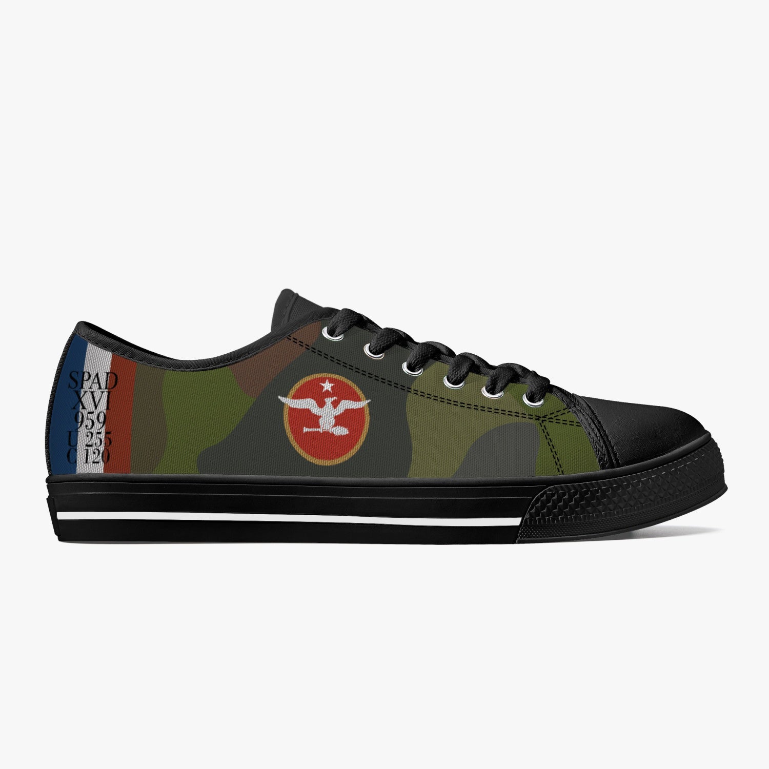 SPAD XVI of Billy Mitchell Low Top Canvas Shoes - I Love a Hangar