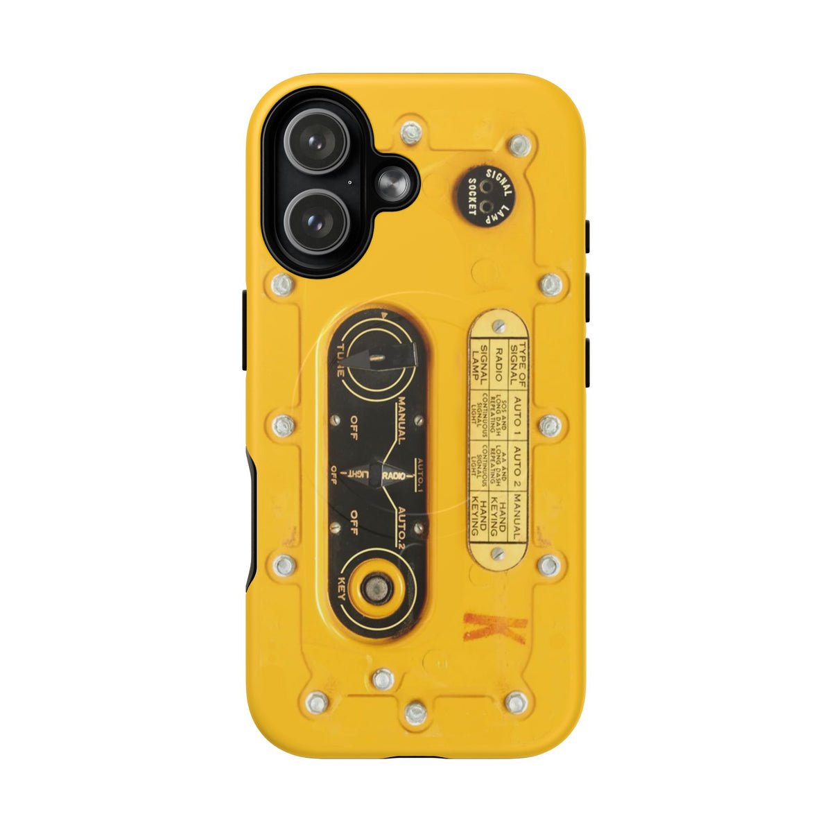 SCR-578 "Gibson Girl" Survival Radio Style Tough Magnetic Phone Cases – iPhone Compatible