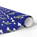 F-14 Tomcat Wrapping Paper - Blue - I Love a Hangar