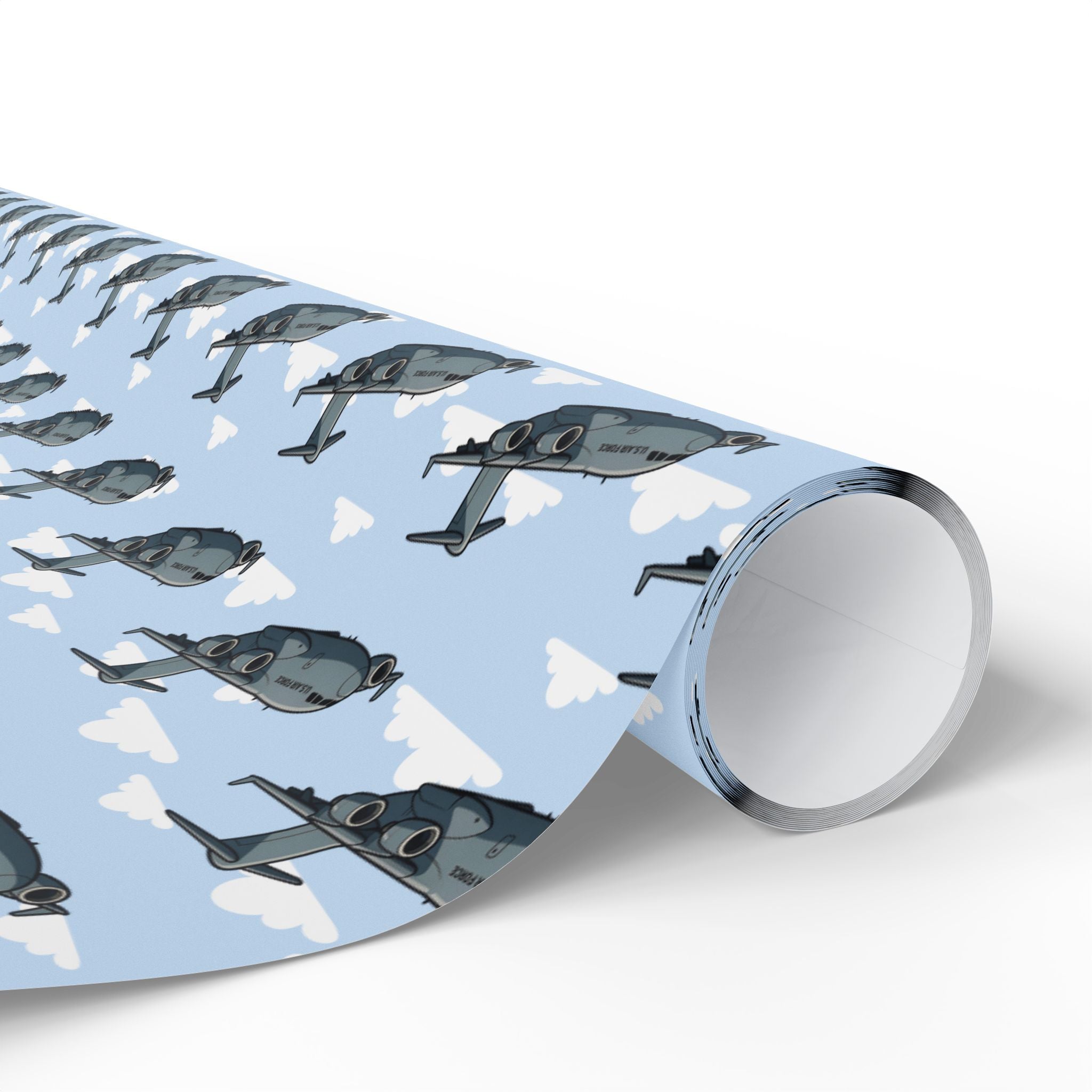 C-17 Globemaster III Wrapping Paper -  Sky Blue