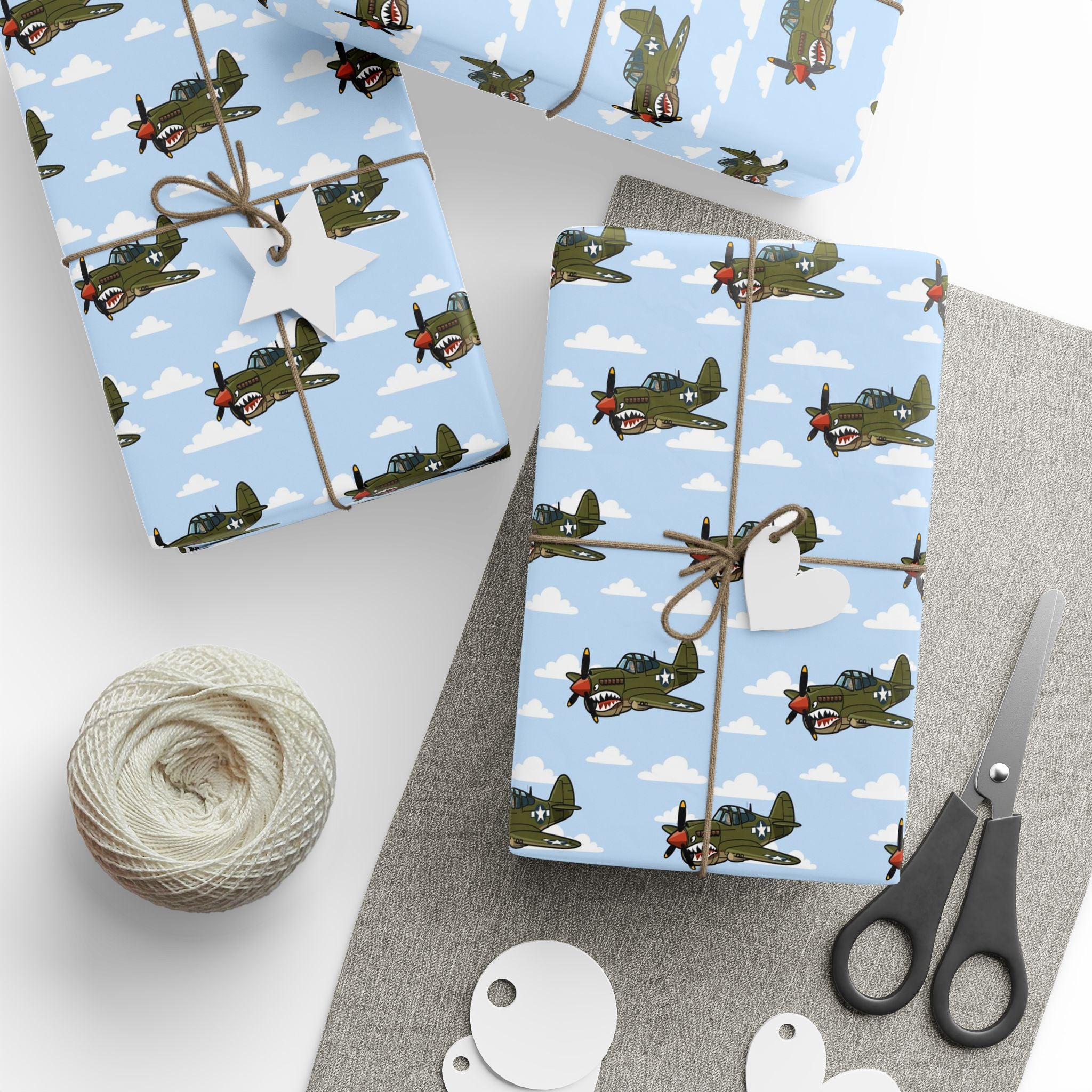 P-40 Warhawk Sharkmouth Wrapping Paper