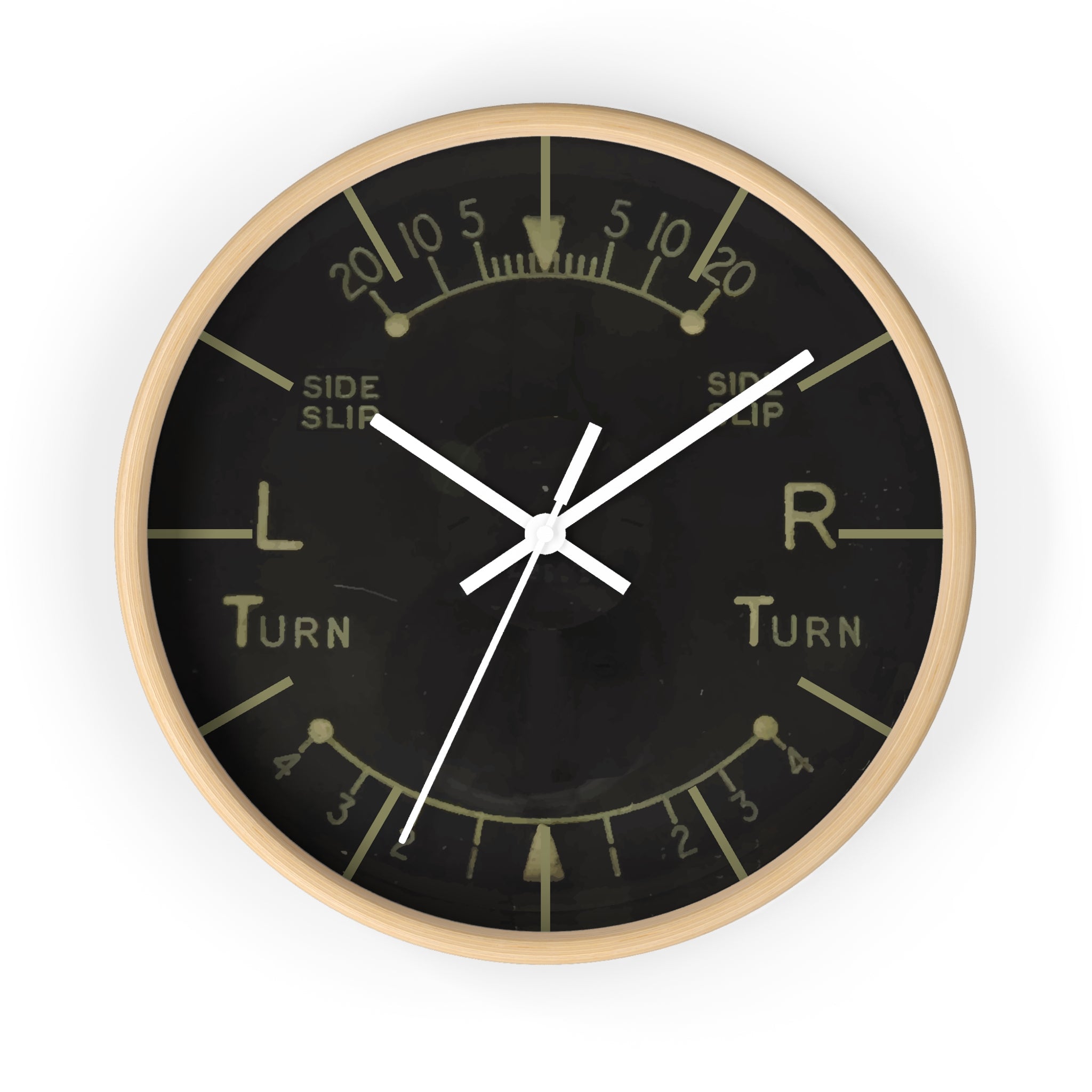 Turn and Slip Indicator Wall Clock