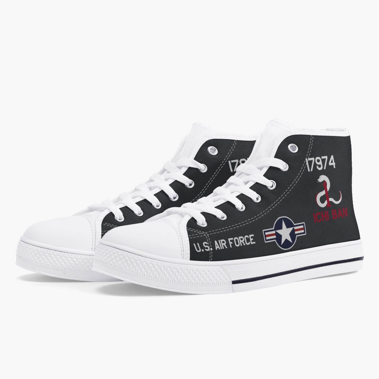 SR-71 "Blackbird" (61-7974) High Top Canvas Shoes - I Love a Hangar