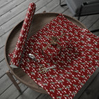 P-51 Mustang (Bare Metal) Wrapping Paper - Maroon - I Love a Hangar