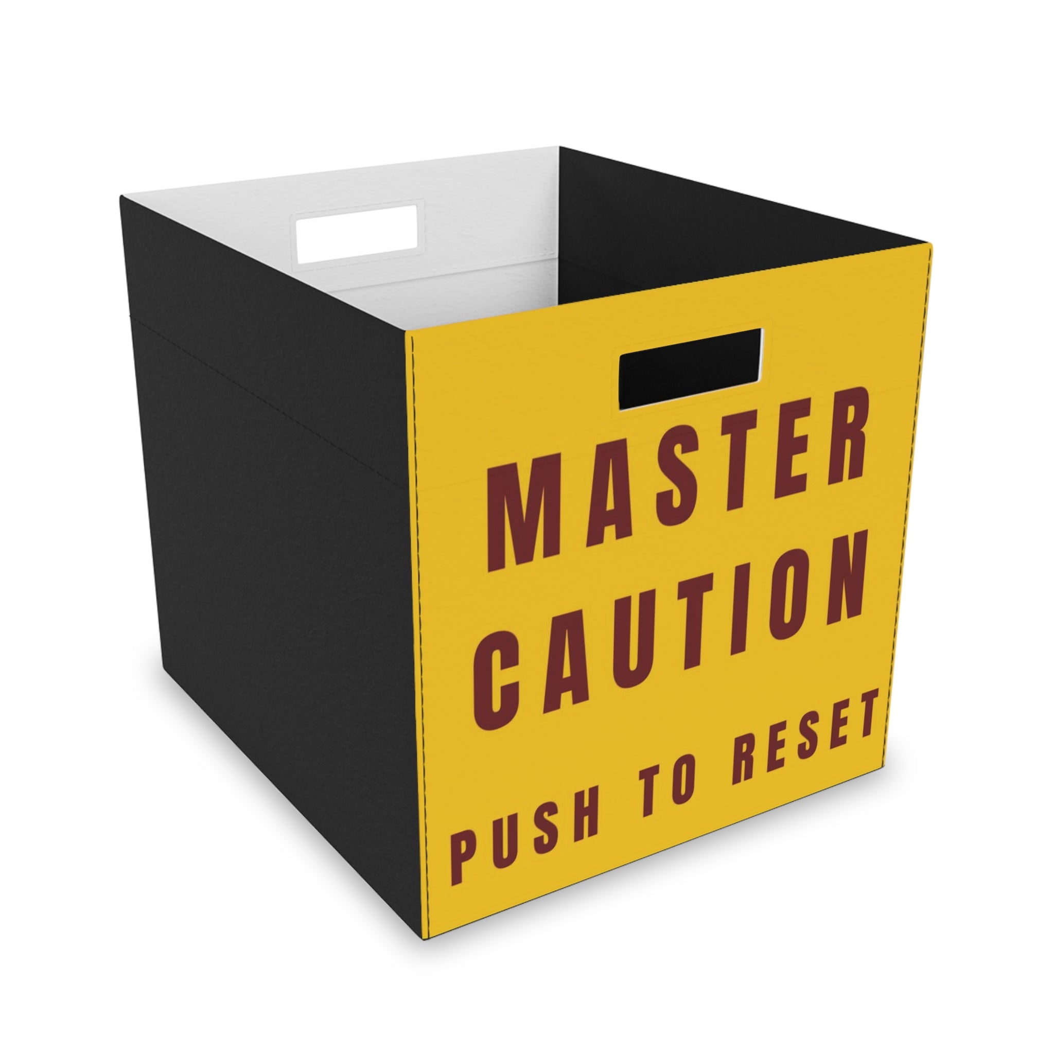 Master Caution - Push to Reset Felt Storage Box - I Love a Hangar