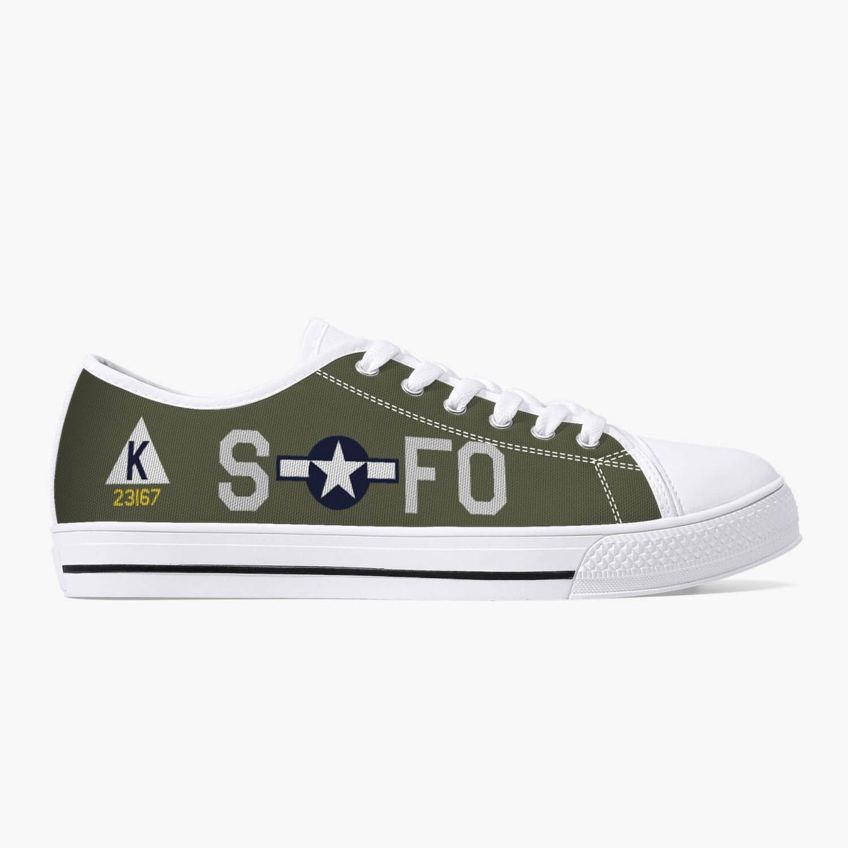 B-17 "Ye Olde Pub" Low Top Canvas Shoes - I Love a Hangar