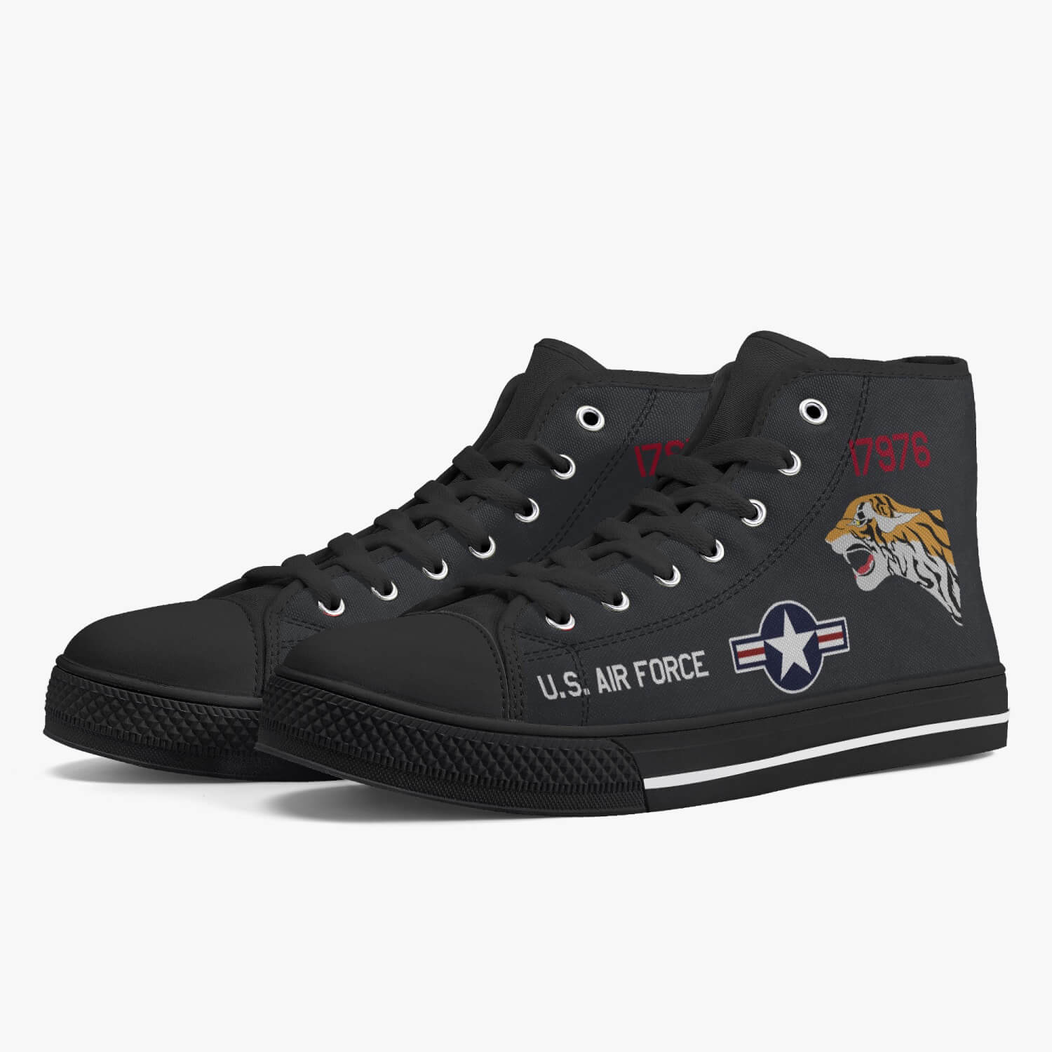 SR-71 "Blackbird" (61-7976) High Top Canvas Shoes - I Love a Hangar