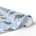 F-8 Crusader Wrapping Paper -  Sky Blue