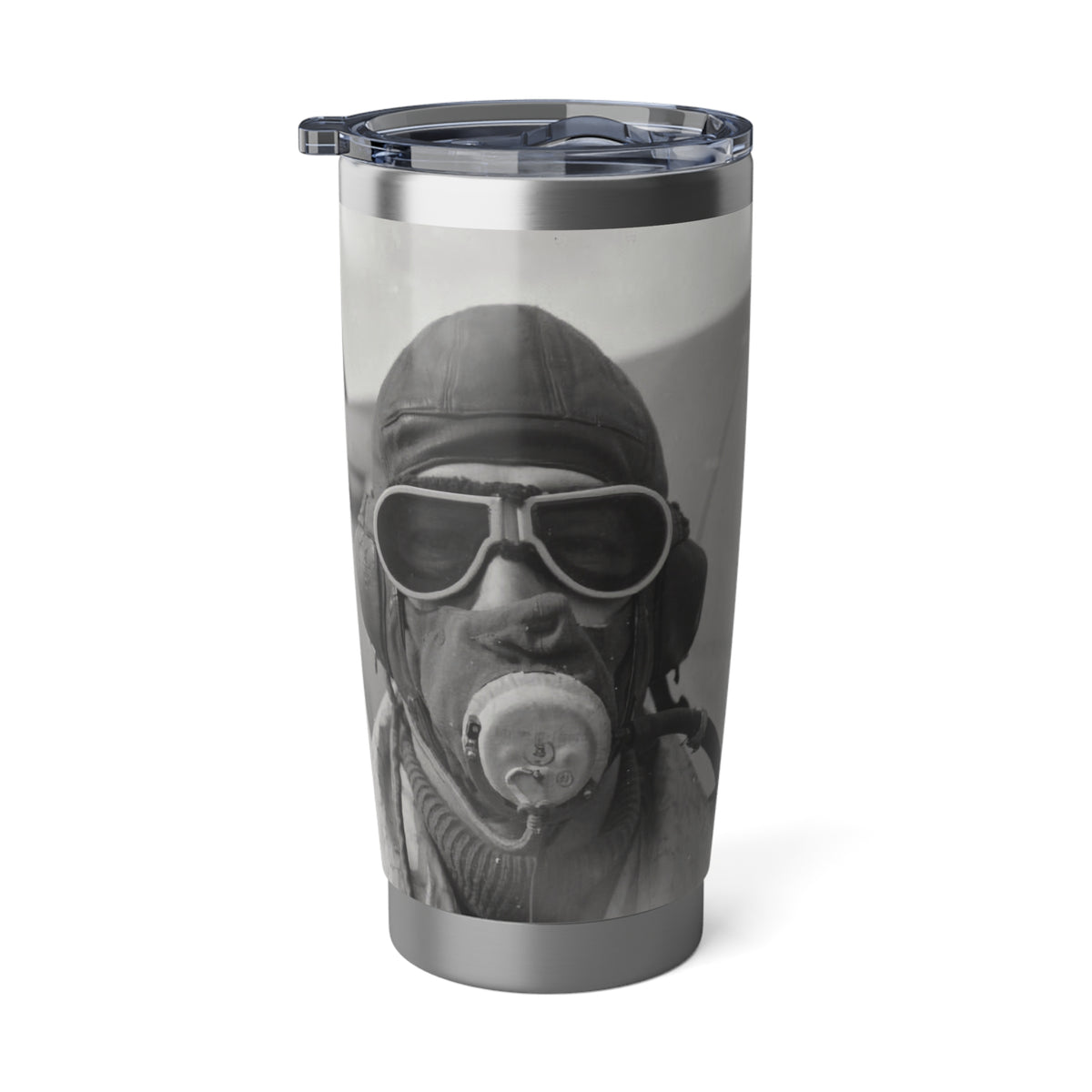 WWII Fighter Pilot 20oz (590ml) Stainless Steel Tumbler - I Love a Hangar