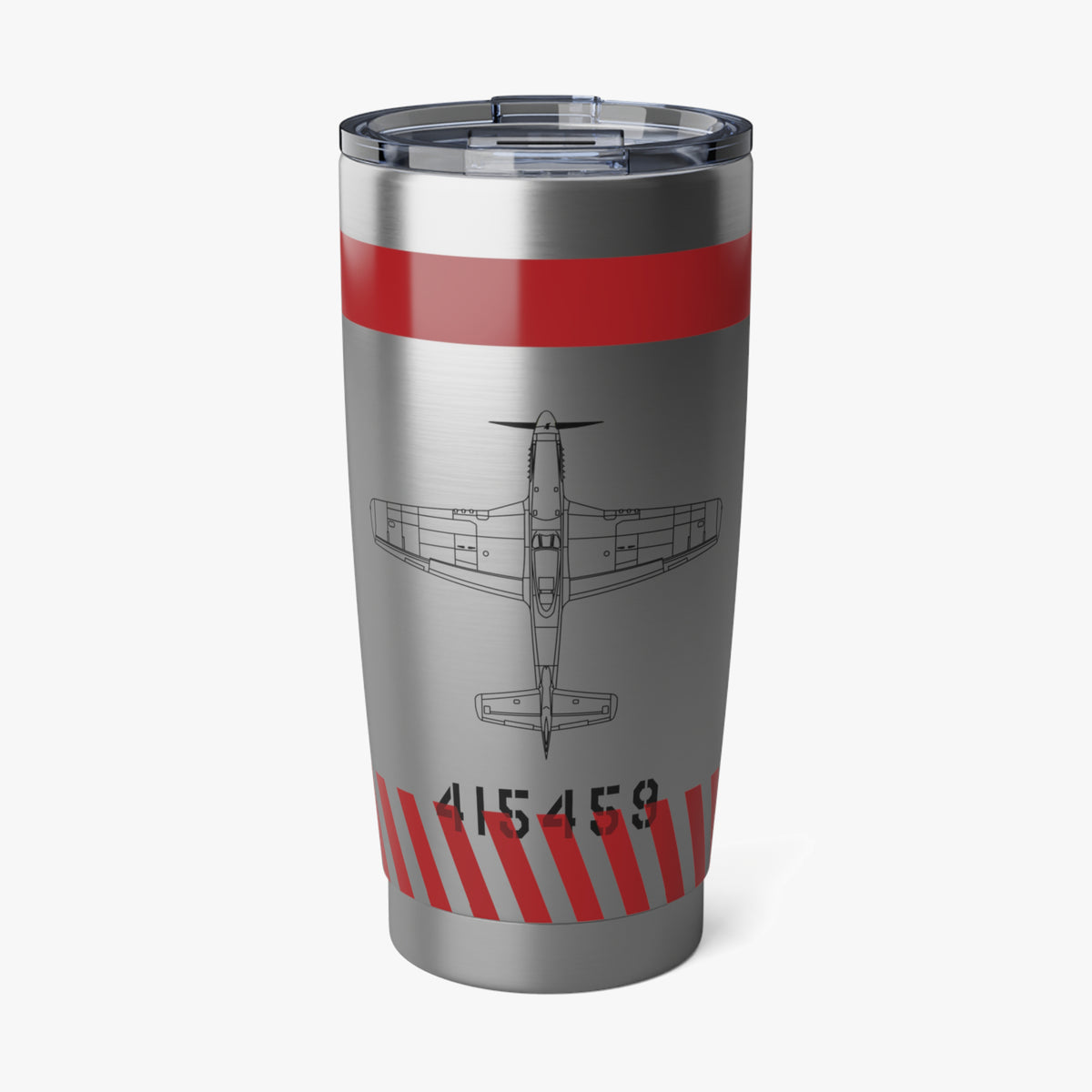 P-51 "American Beauty" Inspired 20oz (590ml) Stainless Steel Tumbler - I Love a Hangar