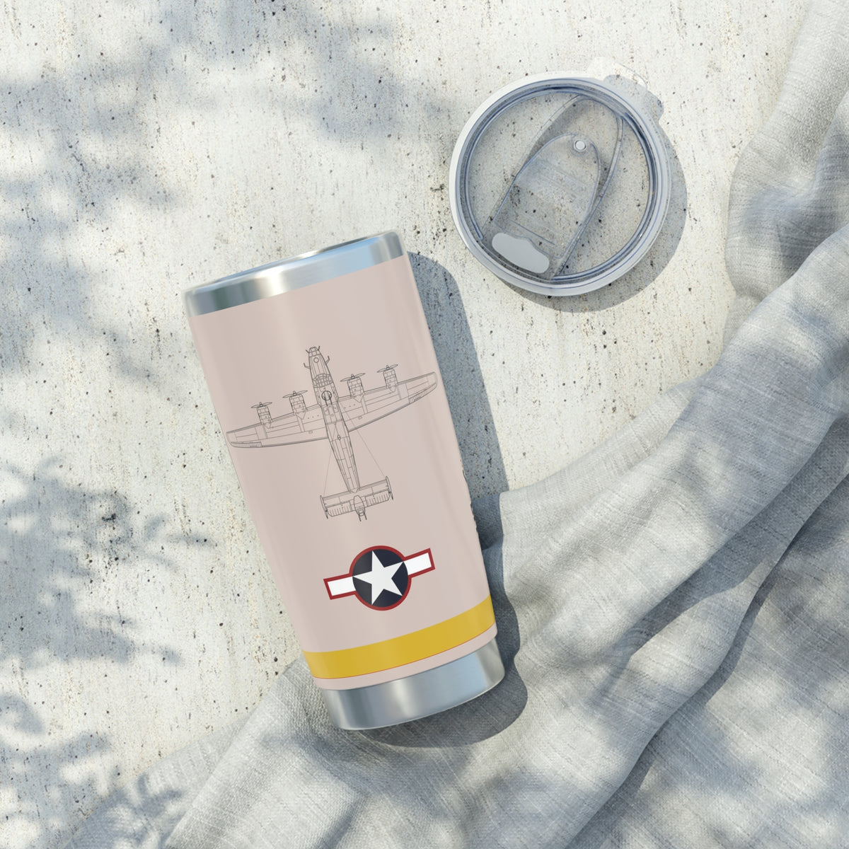 B-24 "Strawberry Bitch" 20oz (590ml) Stainless Steel Tumbler - I Love a Hangar