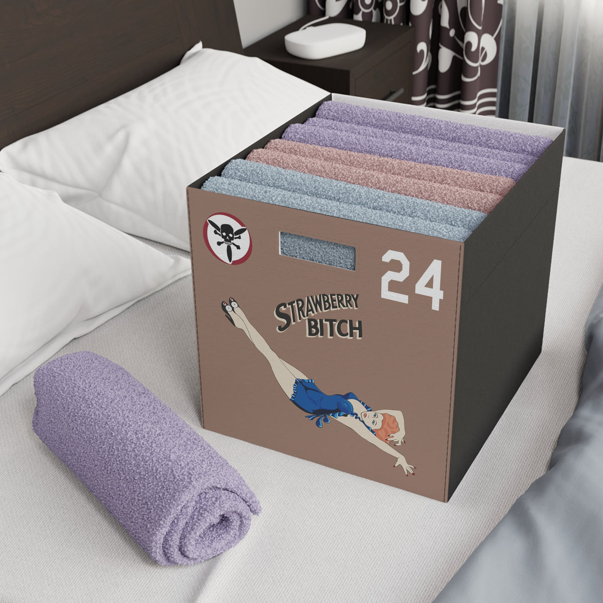 B-24 "Strawberry Bitch" Felt Storage Box - I Love a Hangar