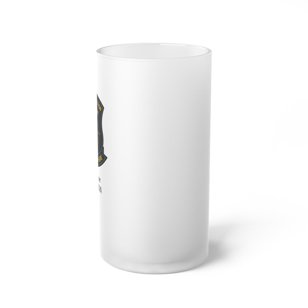 Custom Squadron Frosted Glass Beer Mug 16oz (473ml)