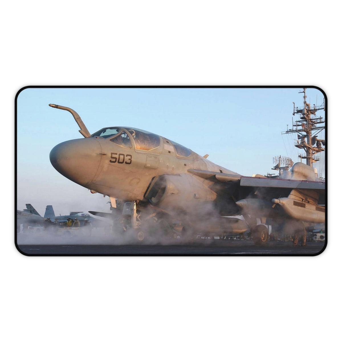 EA-6B Prowler Desk Mat - I Love a Hangar