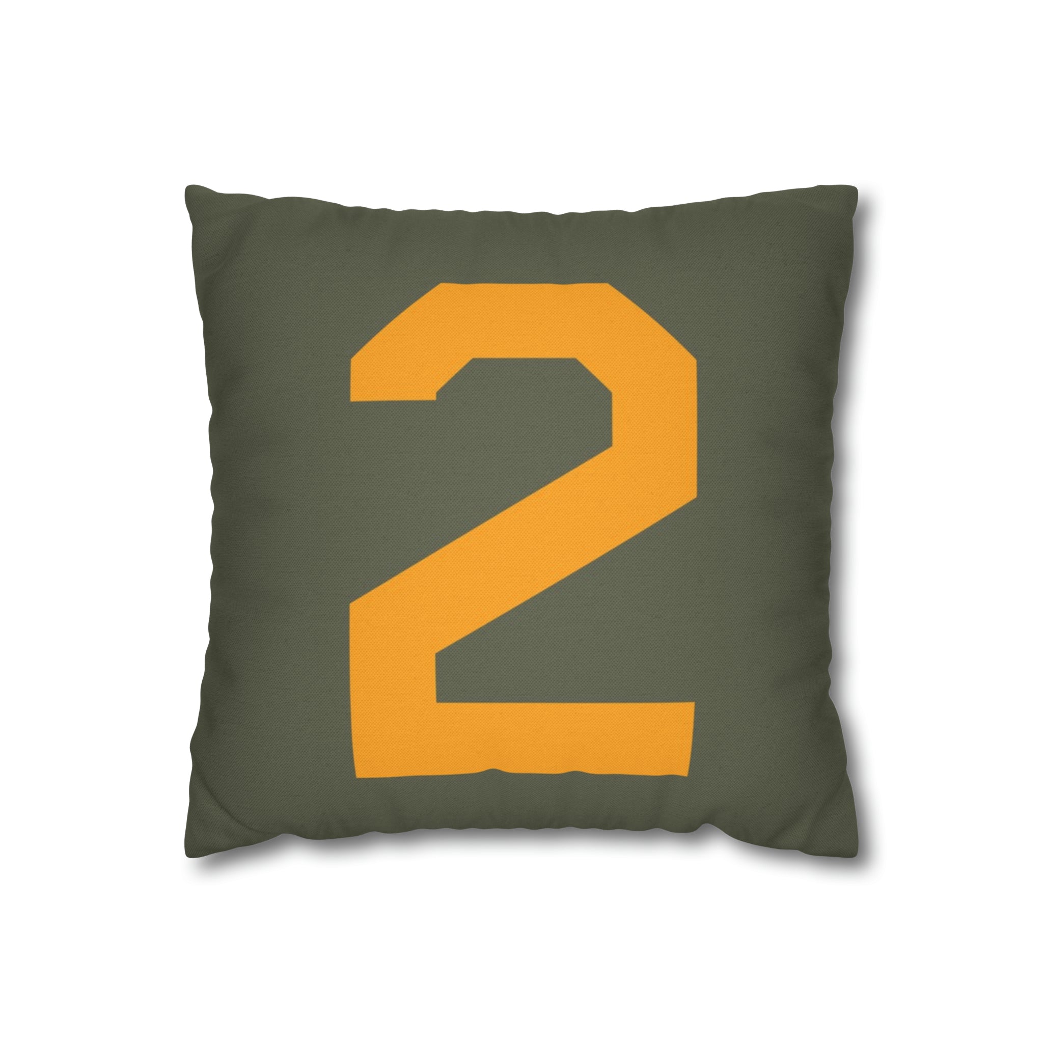 WWII USAAF Number "2" Square Pillowcase (Style A) - I Love a Hangar