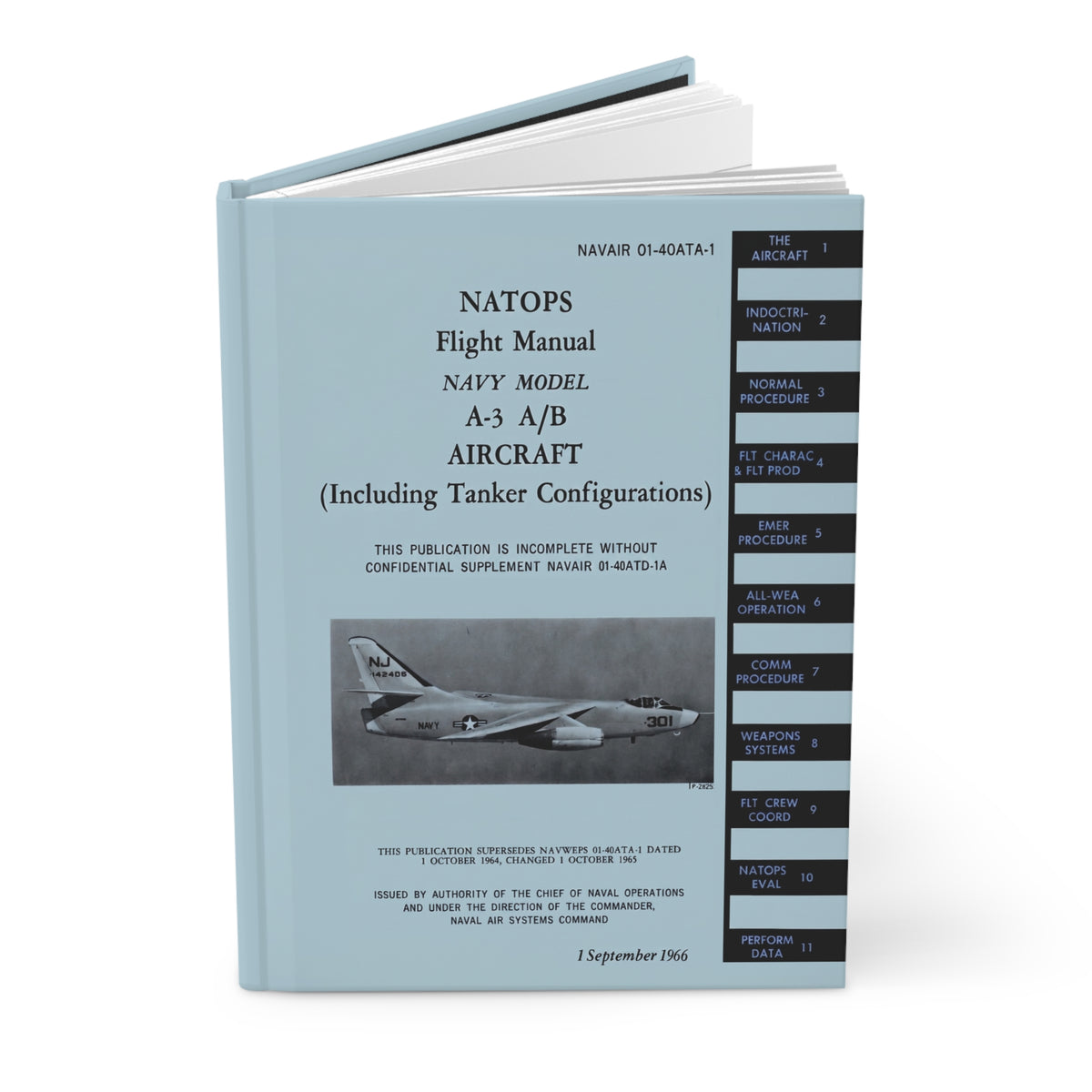 A-3 NATOPS Inspired Hardcover Journal