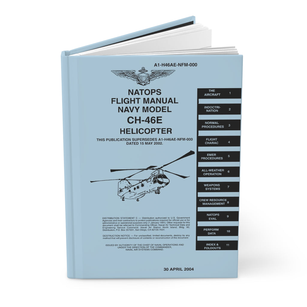 CH-46 NATOPS Inspired Hardcover Journal