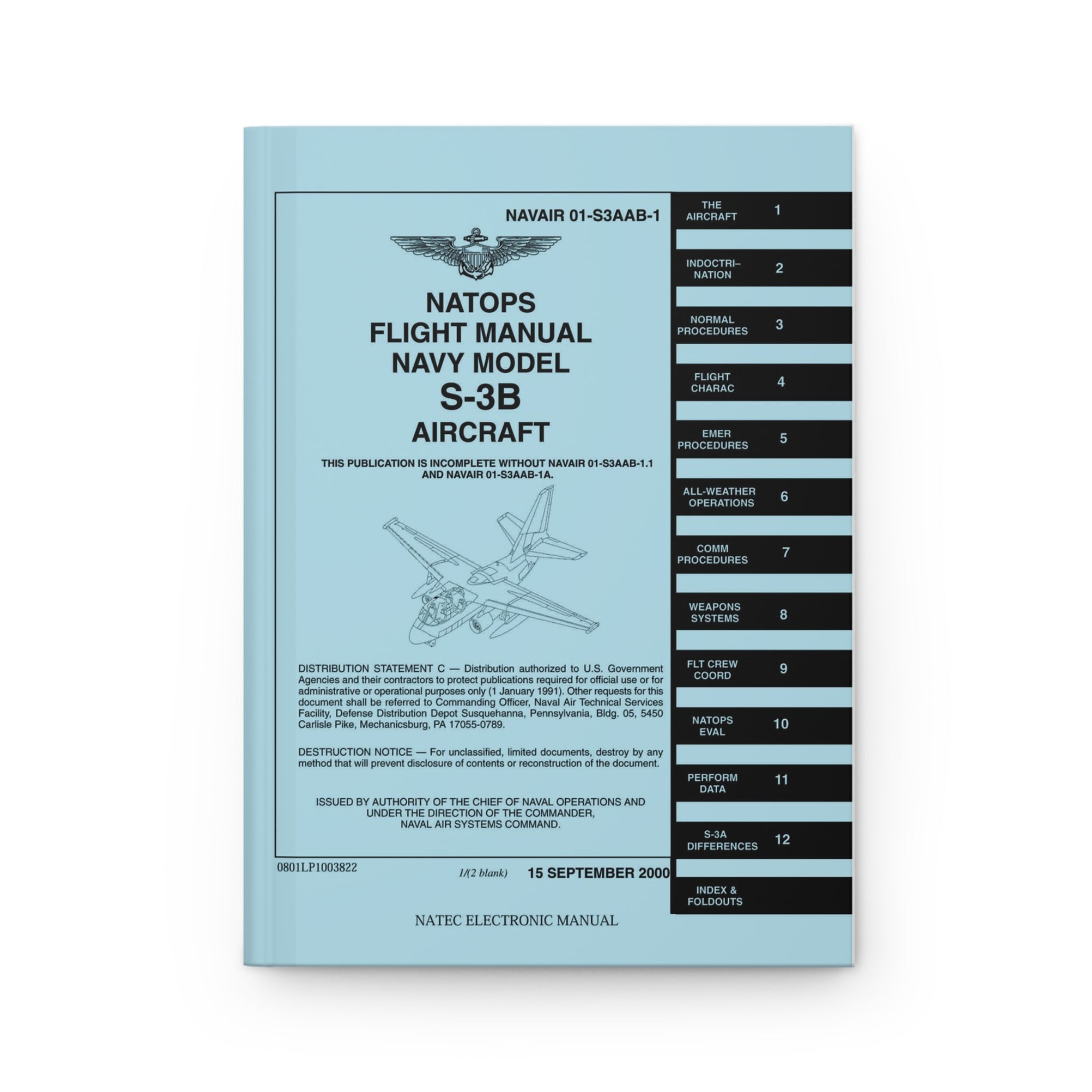 S-3B Viking NATOPS Inspired Hardcover Journal - I Love a Hangar