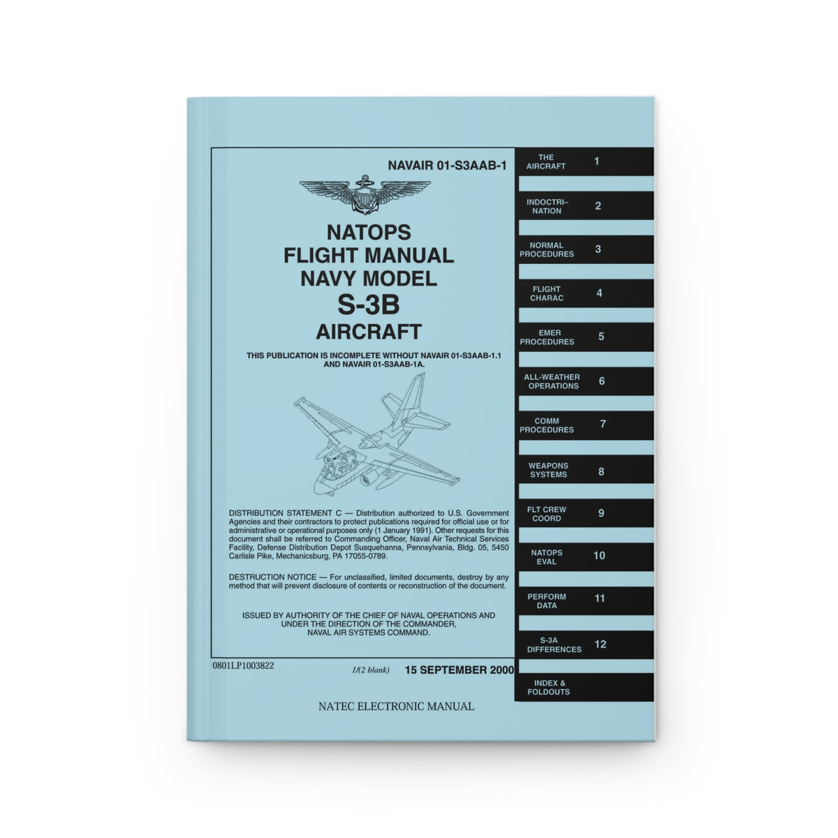 S-3B Viking NATOPS Inspired Hardcover Journal - I Love a Hangar