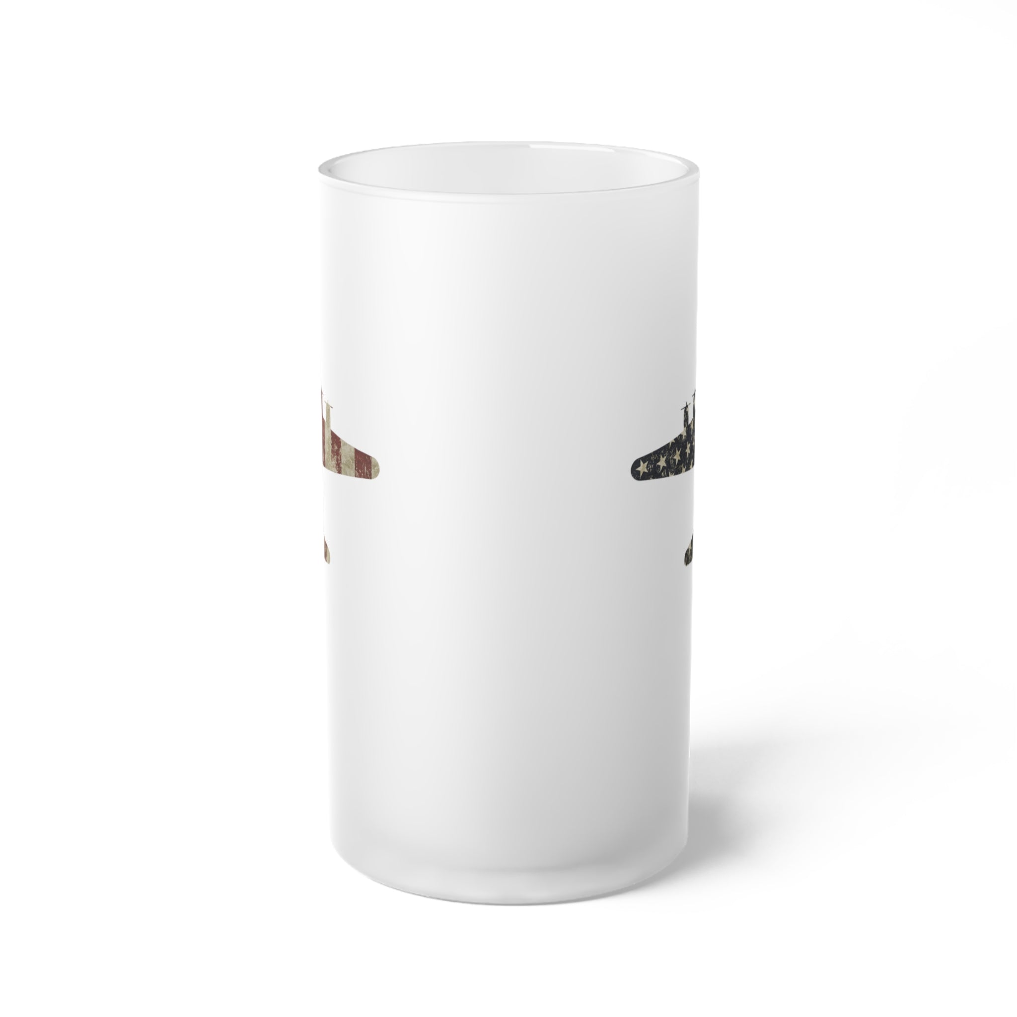 B-17 Flying Fortress Frosted Glass 16oz (473ml) Beer Mug - I Love a Hangar