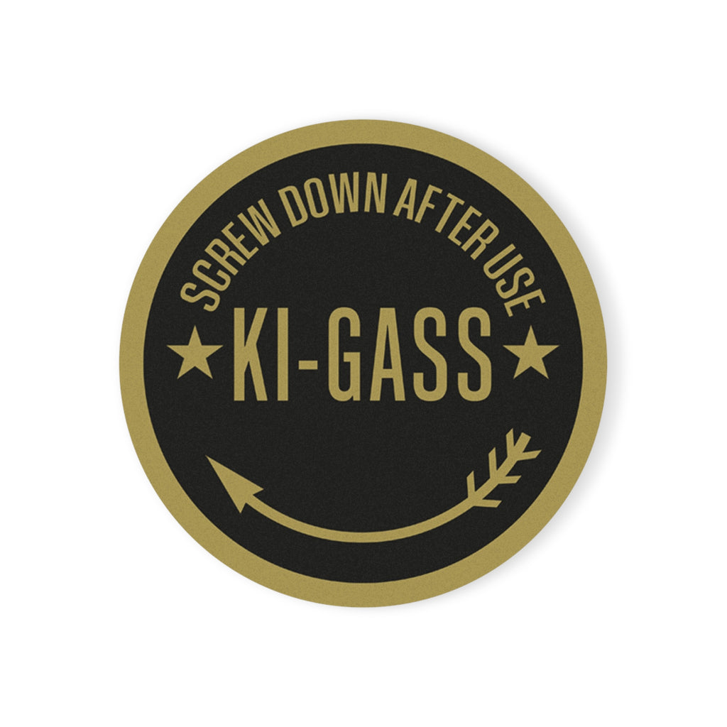 KI-GASS Fuel Primer Cork Back Coaster - I Love a Hangar