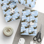 B-24 Liberator Wrapping Paper -  Sky Blue