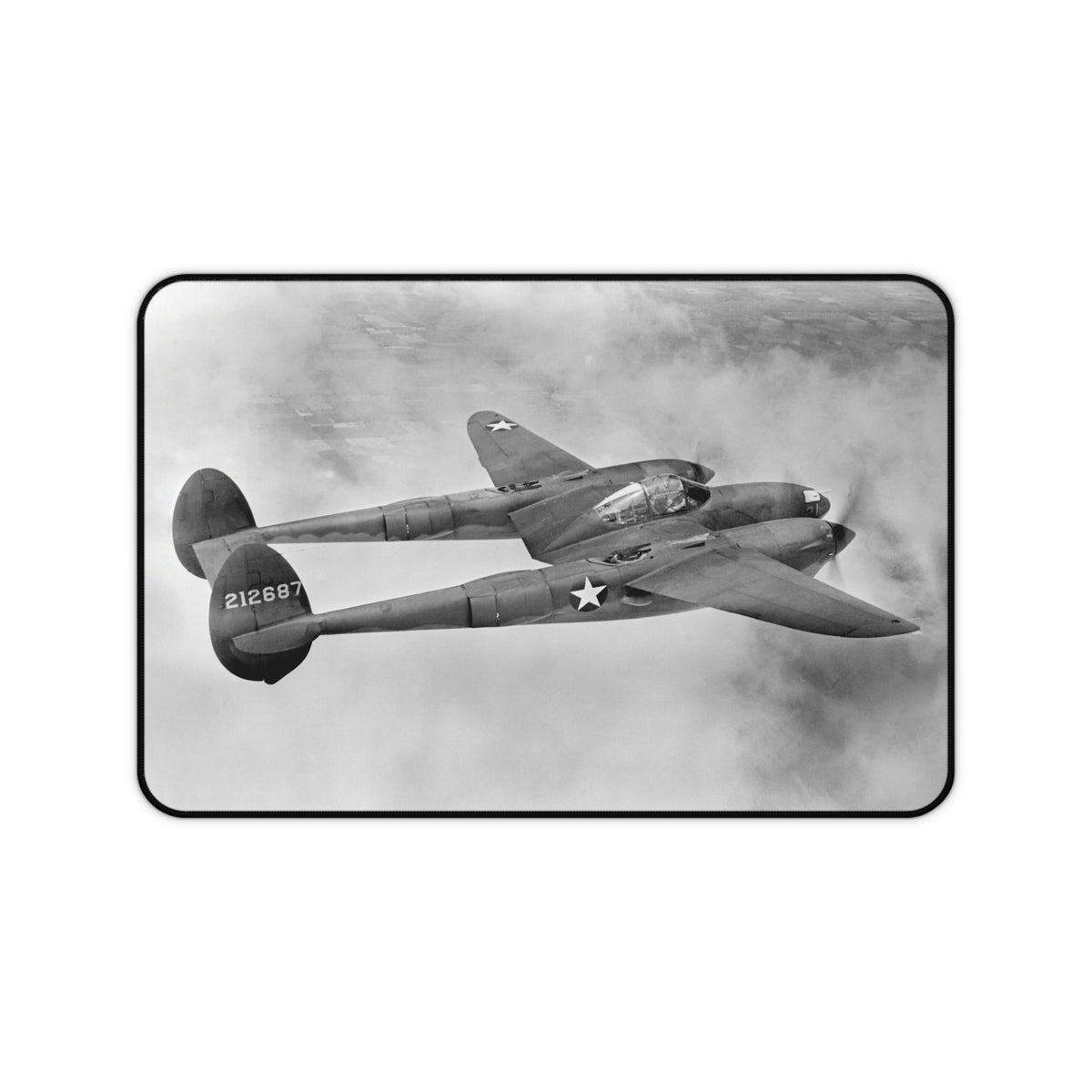 P-38 Lightning Desk Mat - I Love a Hangar