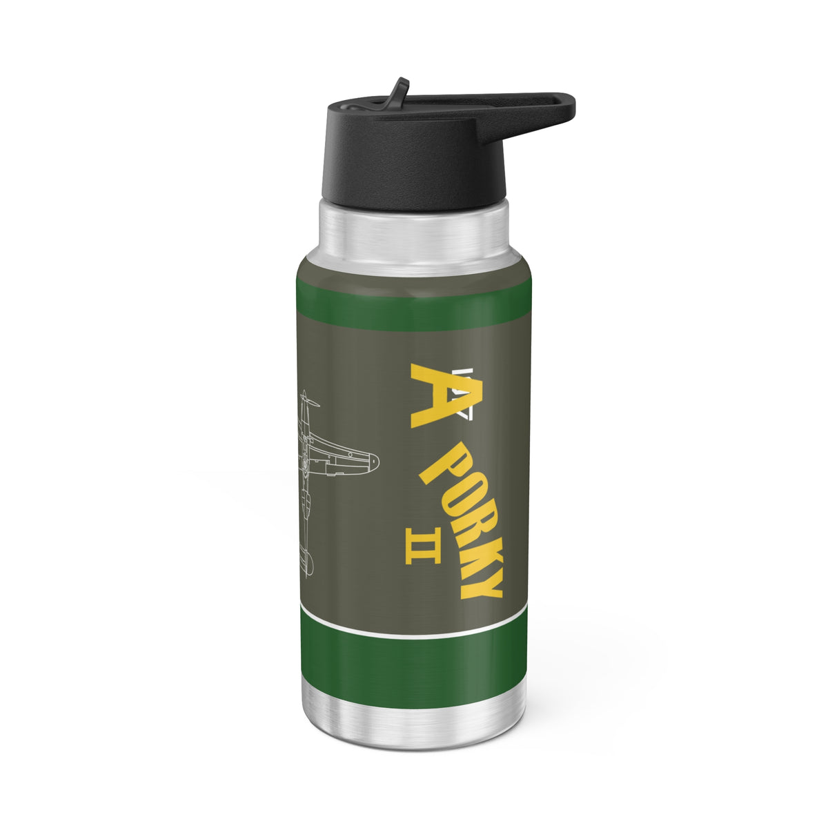 P-38 "Porky II" Inspired Tumbler, 32oz (950ml) - I Love a Hangar