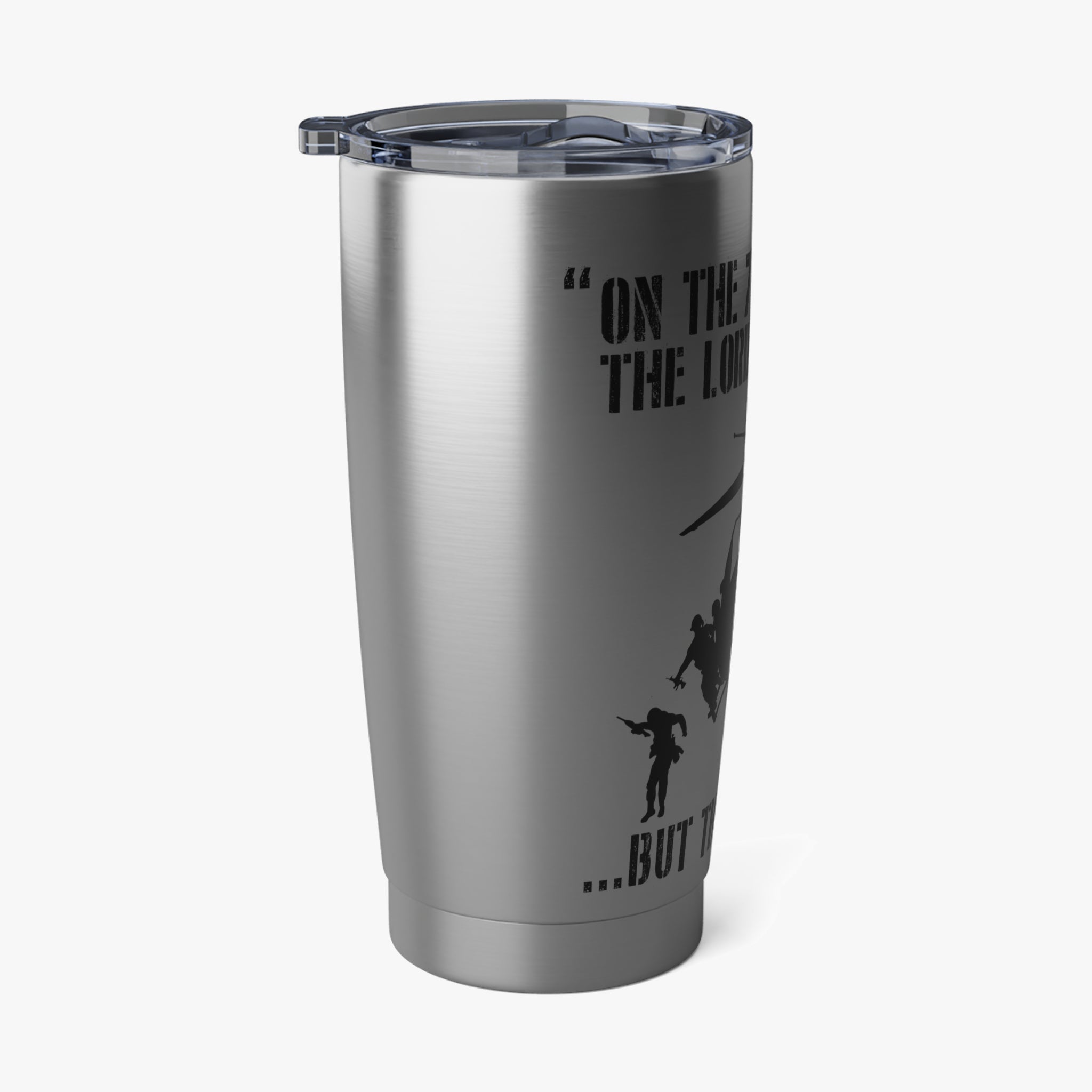 "On the 7th Day the Lord rested, but the Cav Flew" Inspired 20oz (590ml) Stainless Steel Tumbler - I Love a Hangar