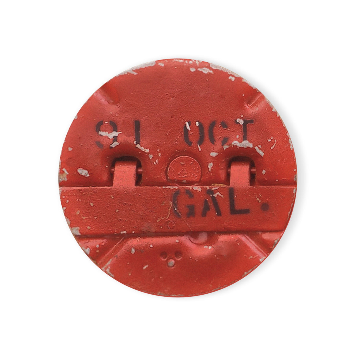 WWII Era Fuel Cap Cork Back Coaster - I Love a Hangar