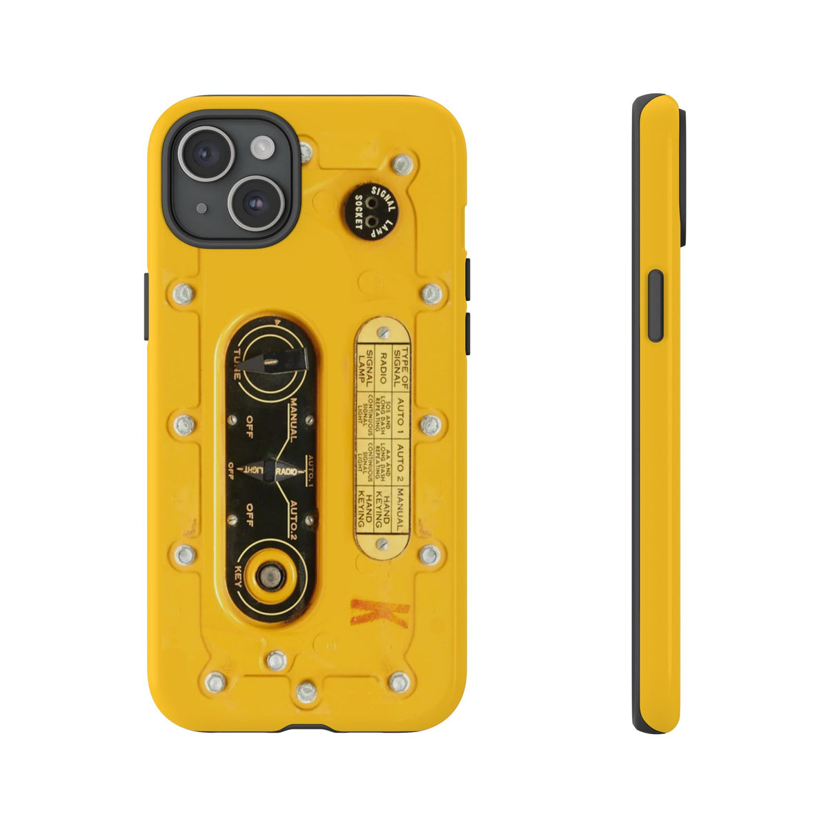 SCR-578 "Gibson Girl" Survival Radio Style Tough Phone Cases – iPhone Compatible