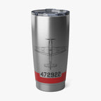 P-51 "SCAT VII" Inspired 20oz (590ml) Stainless Steel Tumbler - I Love a Hangar