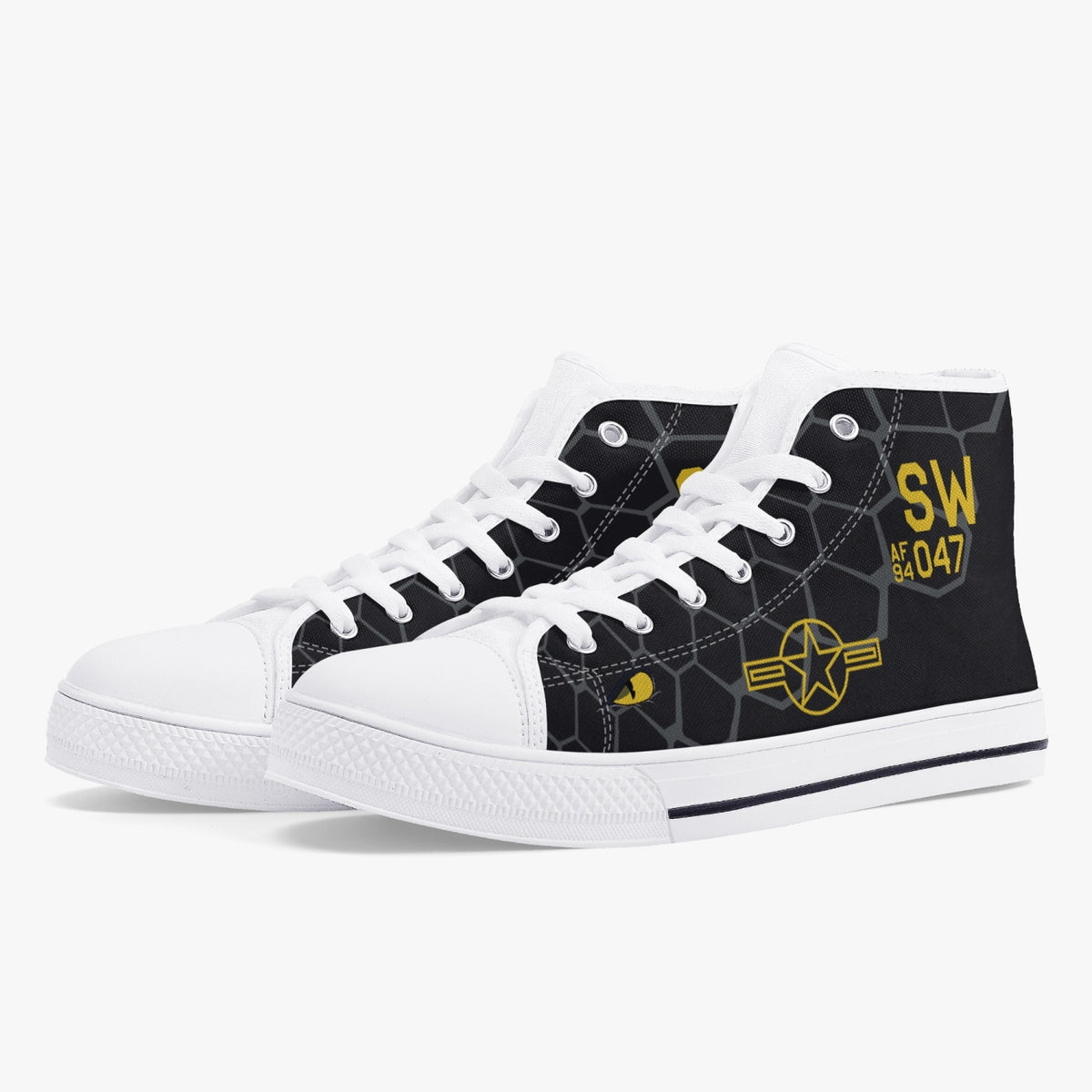F-16 "Venom" High Top Canvas Shoes - I Love a Hangar